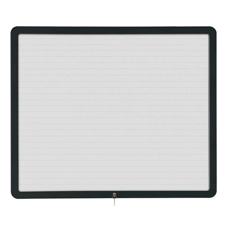 United Visual Products Sliding Door Wood Corkboard, 60"x36", Waln, UV9004OCS-WALNUT-DRKSPR UV9004OCS-WALNUT-DRKSPR